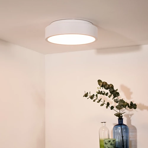 Lucide TALOWE LED - Deckenleuchte - Ø 30 cm - LED Dim. - 1x20W 3000K - Weiß - Atmosphäre 1